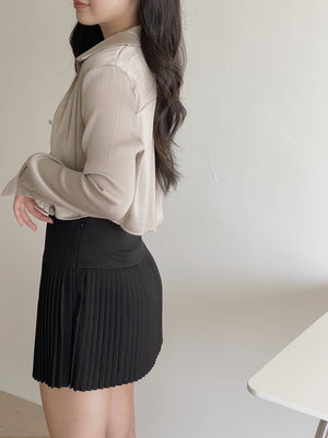 Plain Pleated Skirt / 简约百褶短裙