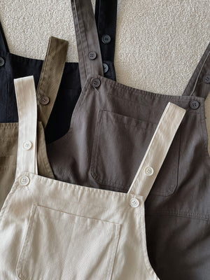 Katz Washed Cotton Overall / 洗水棉背带长裤