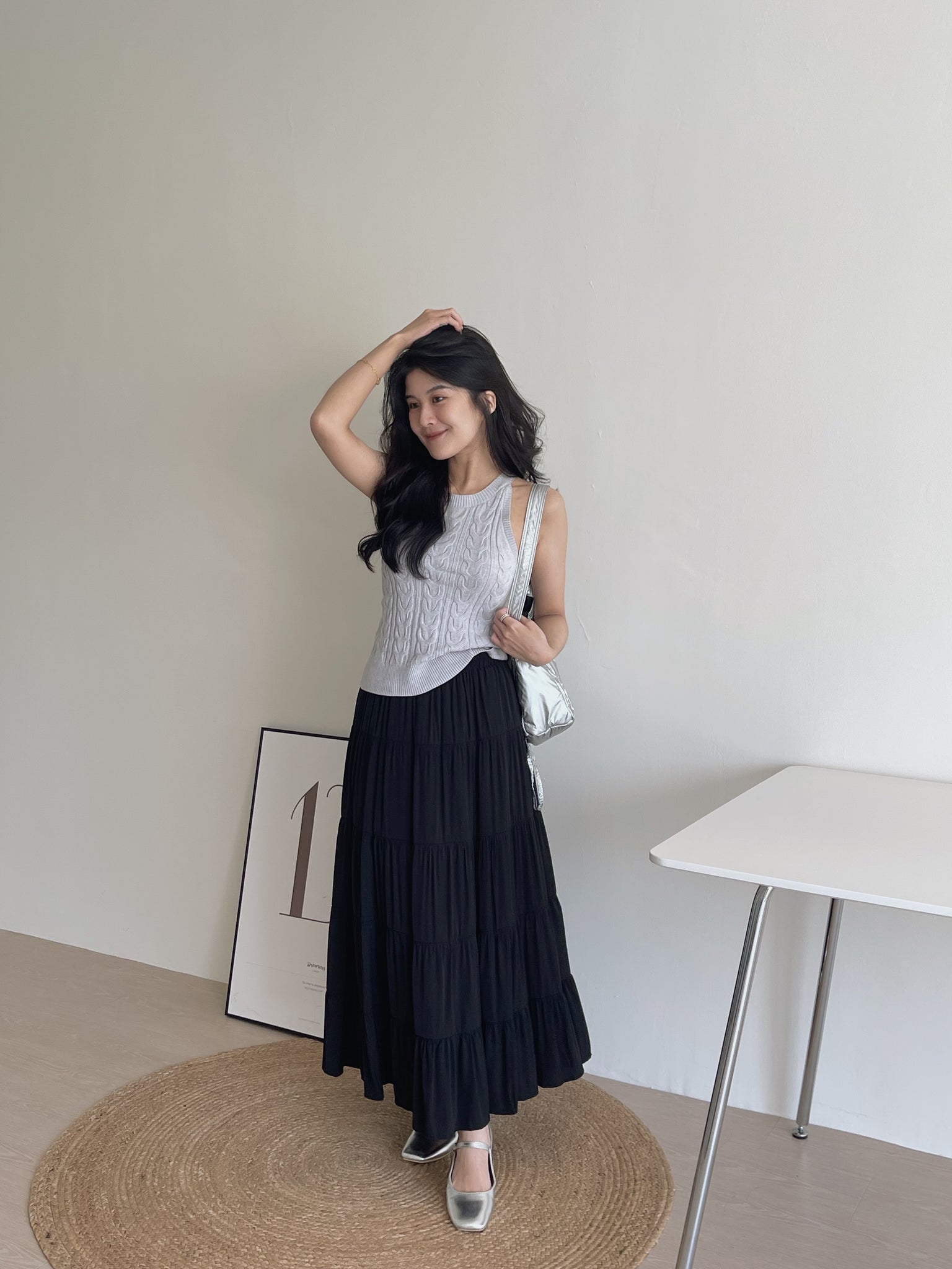 Chiffon Layered Midi Skirt / 温柔雪纺半身裙