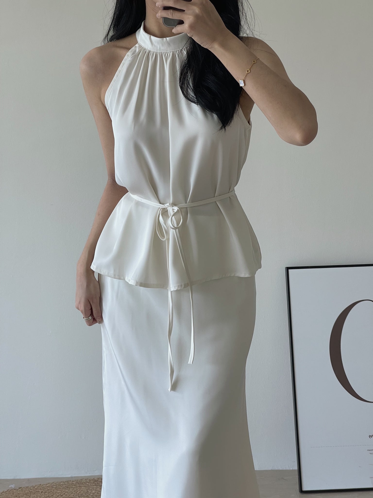 Anastasia Satin Set / 名媛贵族气质缎面套装