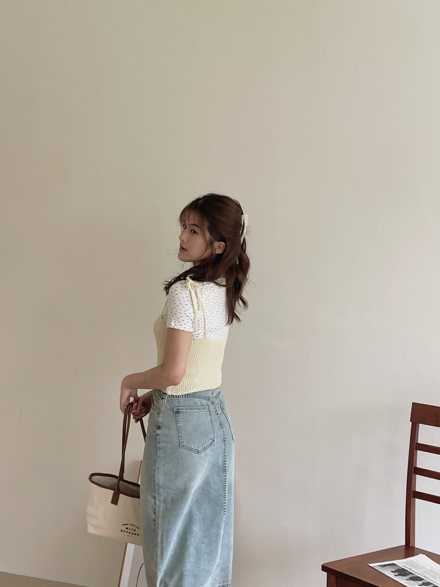 Floral Two Pieces Top / 甜美碎花两件套上衣