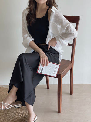 Ootd Sheer Shirt / 肌理感防晒薄衬衫