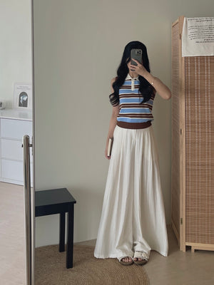 Linen Casual Maxi Pants / 高个子拖地棉麻休闲裤