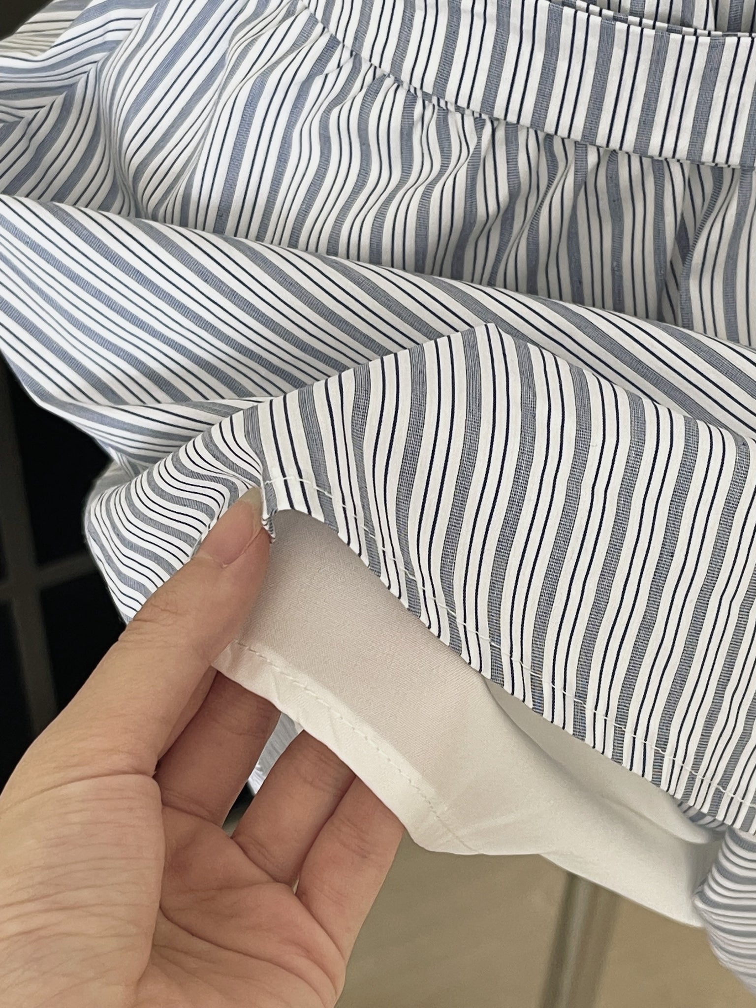 Prep Breeze Collar Dress / 刺绣学院风绑带连衣裙