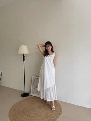 [Minor Defect] Organza Flare Dress / 气质不规则裙摆长裙