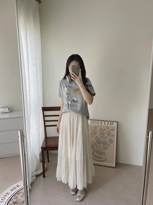 Afternoon Tea Top / 下午茶立体装饰T恤