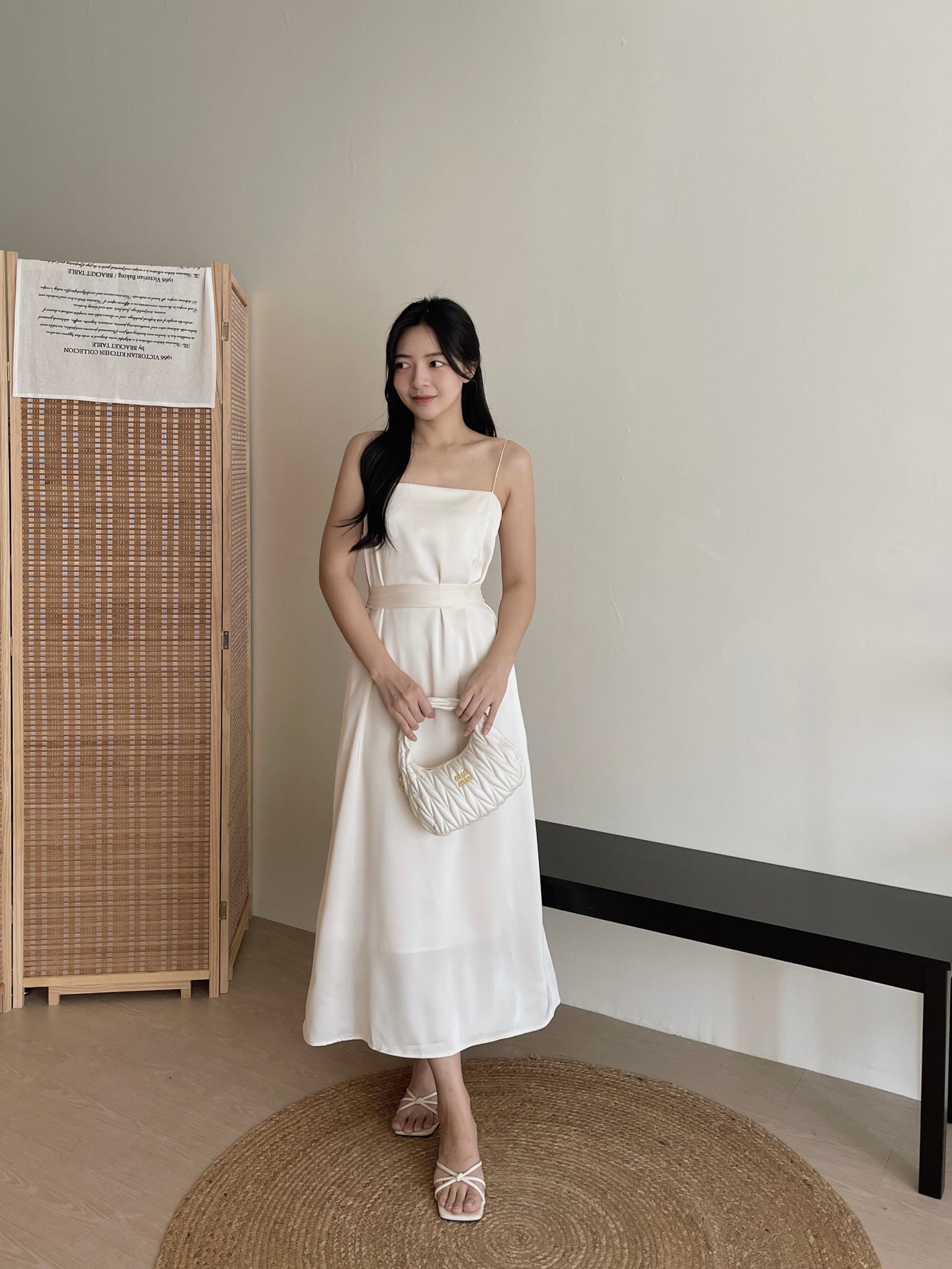 Lumiere Sash Tie Dress / 飘带高级感气质连身裙