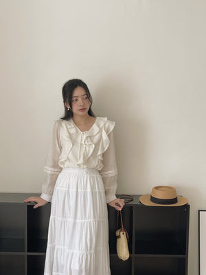 Emmeline Ruffled Blouse / 甜美荷叶衬衣