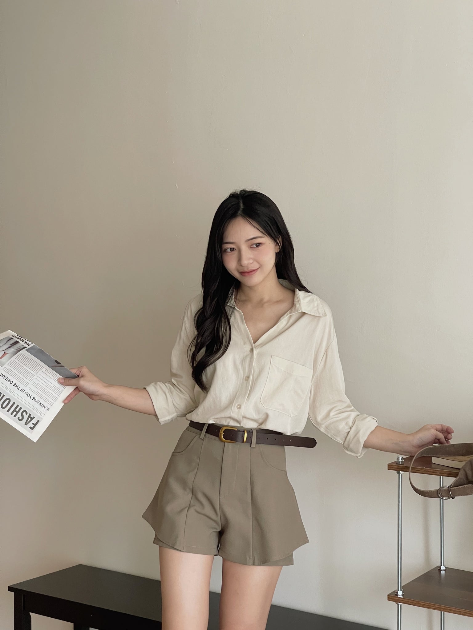 Wide Leg Design Shorts / 双层显腿瘦设计短裤