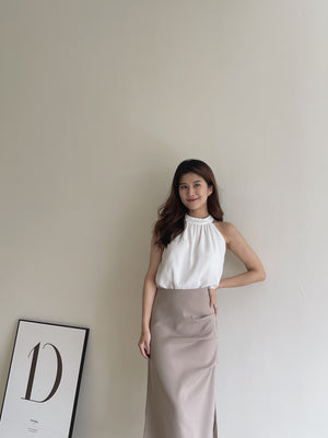 Chiffon Halterneck Top / 雪纺挂脖上衣