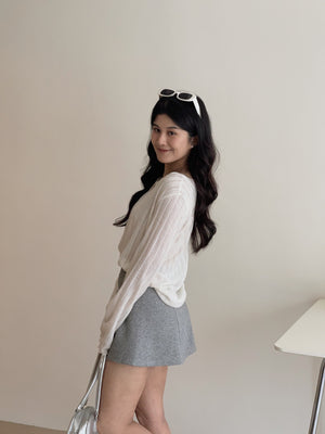 Cozy Snowflake Top / 松弛感‌雪花棉罩衫