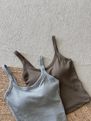 Padded Strap Singlet / 遮副乳带胸垫背心