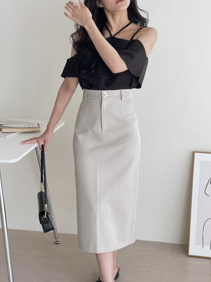 Suit Pencil Skirt / 通勤西装中长裙