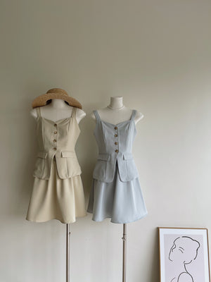 Isabelle Button Up Set / 知性优雅排扣套装