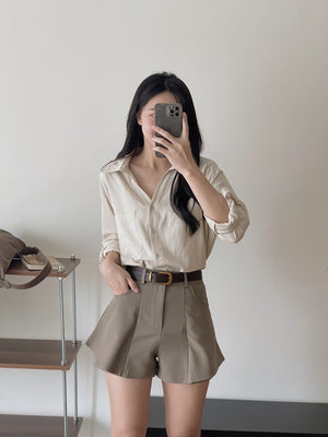 Wide Leg Design Shorts / 双层显腿瘦设计短裤