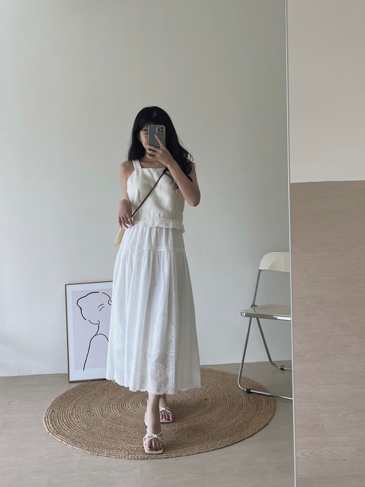 Vina Tassel Sleeveless Top / 流苏摆吊带上衣