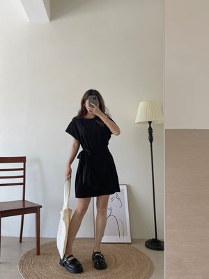 Cheers Tie Up Dress / 立体字母连身裙