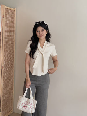 Mochi Tie Tee / 糯叽叽领带针织