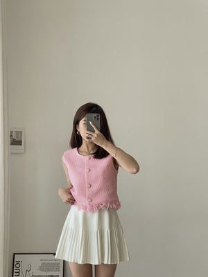 Knit Pleated Skirt / 针织百褶裙