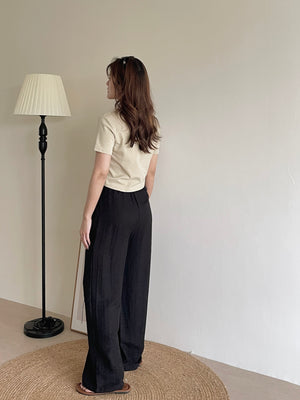 Basic Crop Tshirt / 软棉亲肤圆领T恤