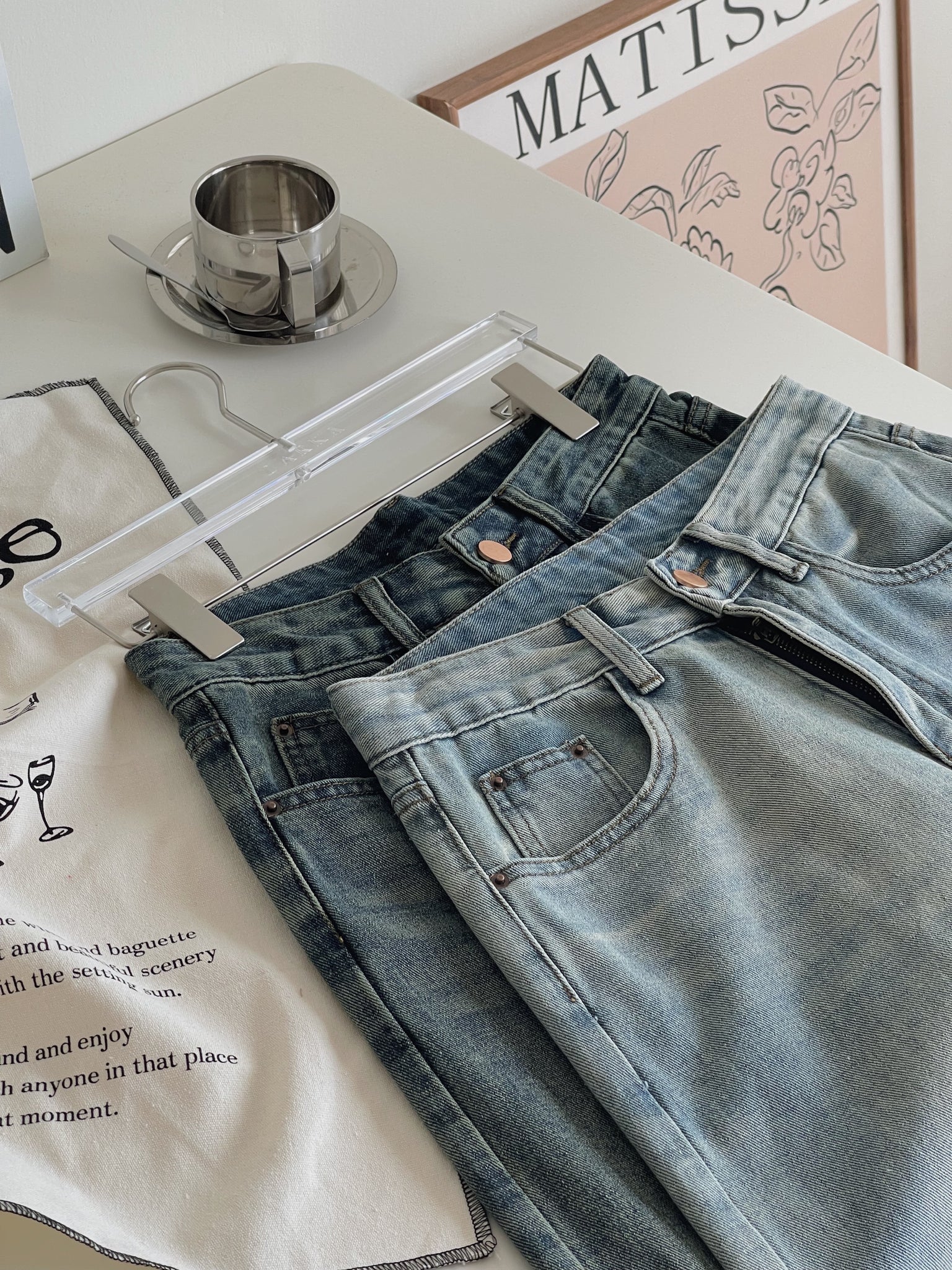 Retro Baggy Jeans Trousers / 复古阔腿拖地牛仔裤