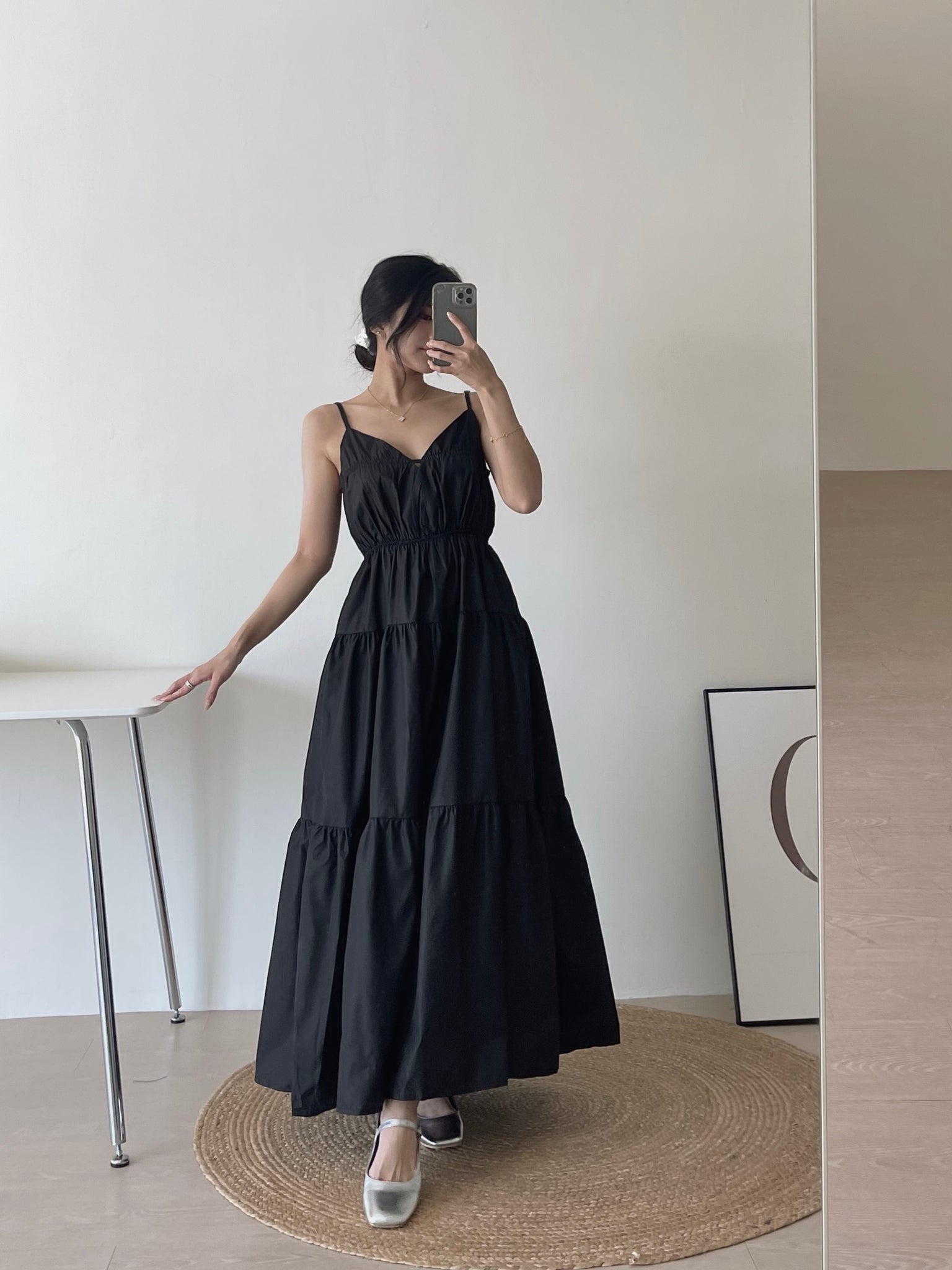 Lorra Wide Flare Dress / 小露背度假风长裙