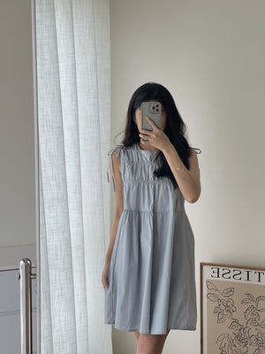 Castille Sweet Dress / 甜美褶皱连身裙