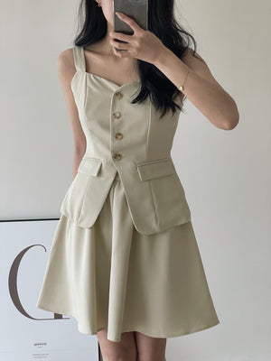 Isabelle Button Up Set / 知性优雅排扣套装