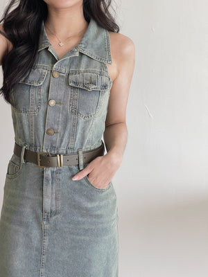 Urban Denim Dress / 复古牛仔连身短裙