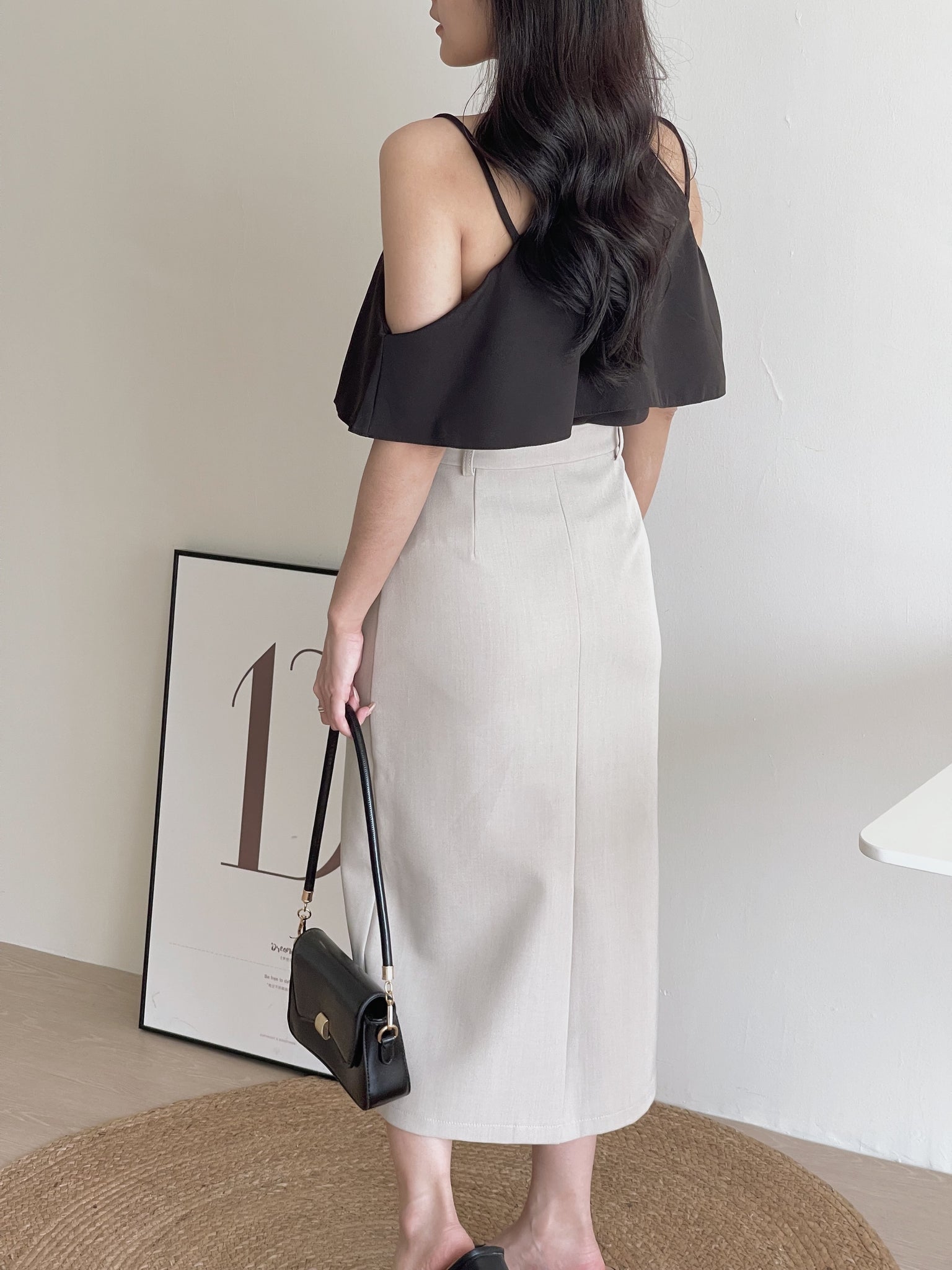 Suit Pencil Skirt / 通勤西装中长裙
