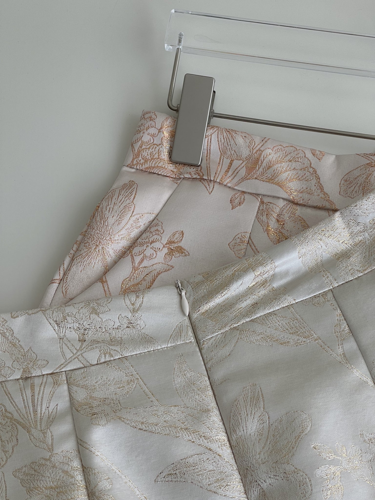 Oriental Bloom Midi Skirt Set / 【香绫花语】金丝古典气质中长裙套装