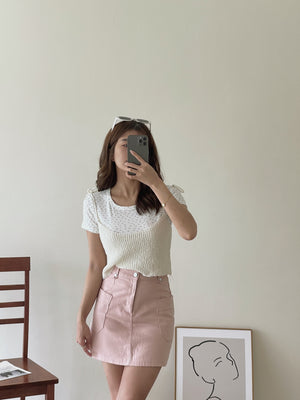 Side Pocket Skirt / 净色口袋包臀裙