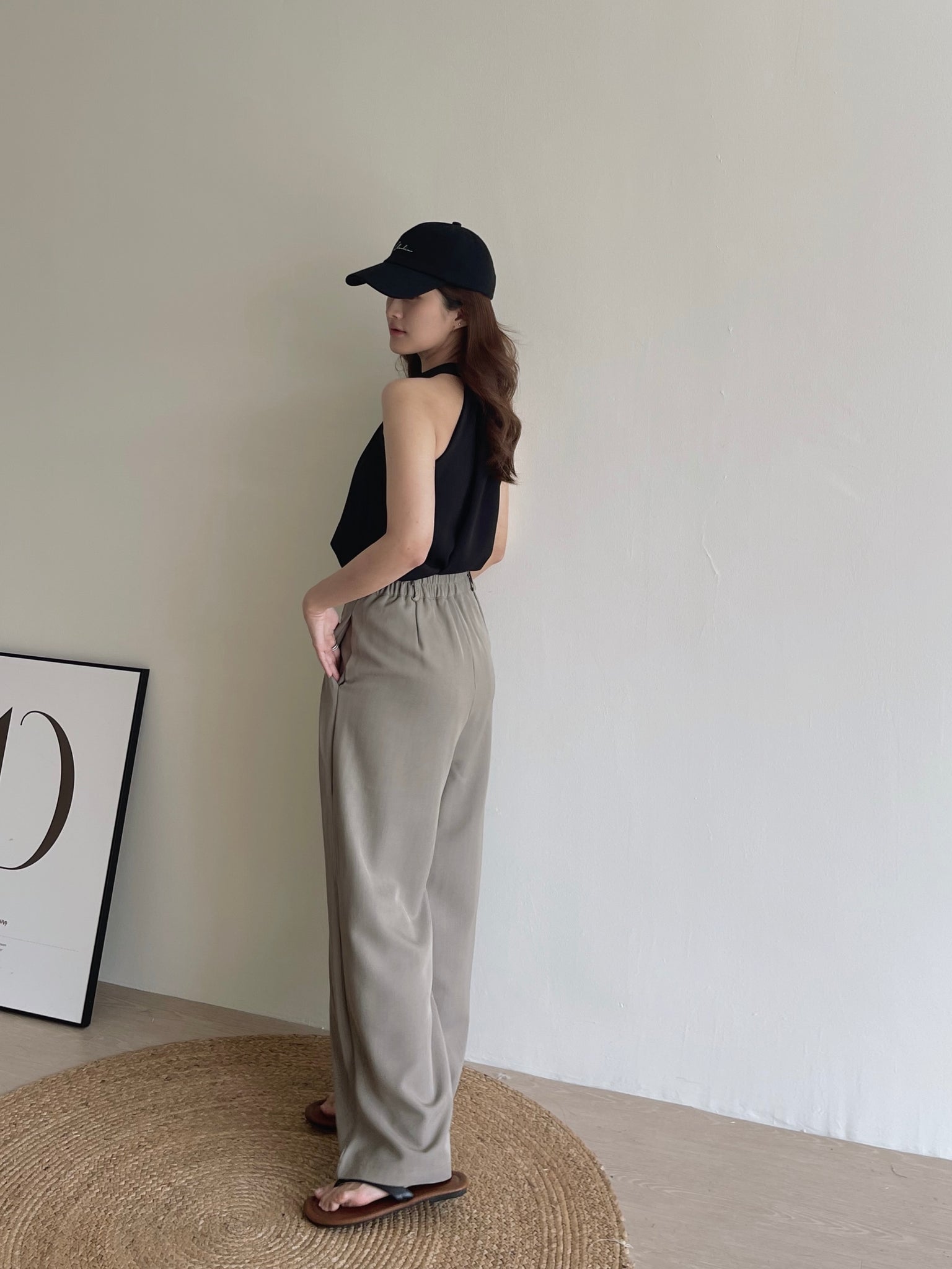 Chiffon Halterneck Top / 雪纺挂脖上衣
