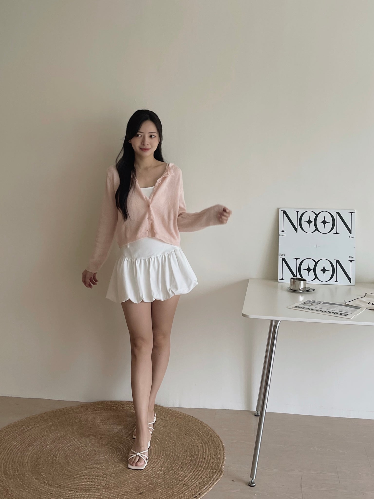 Crochet Knit Cardigan / 毛衣钩花针织开衫