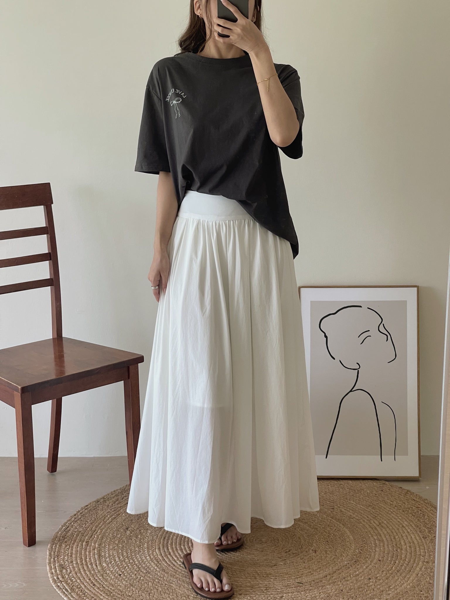 Maribel Flared Skirt / 显腰身宽摆半身裙
