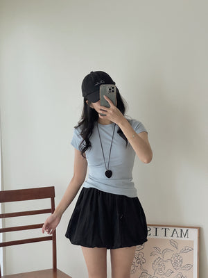 Basic Cotton Tee / 纯色基础棉质修身T恤