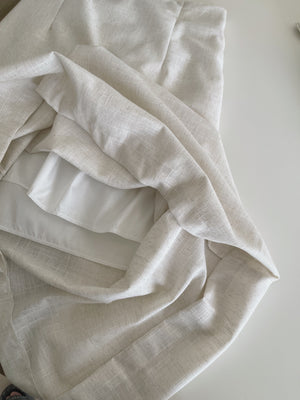 Linen Midi Skirt / 亚麻半身长裙