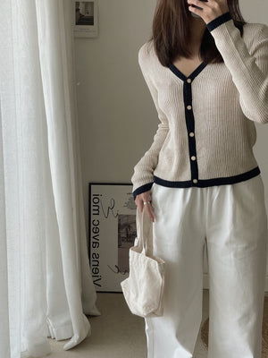Wide Pull-On Pants / 松紧抽绳阔腿百搭裤