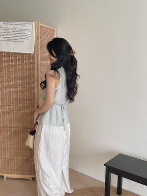Modern Cowl Neck Top / 通勤荡领韩系小衫