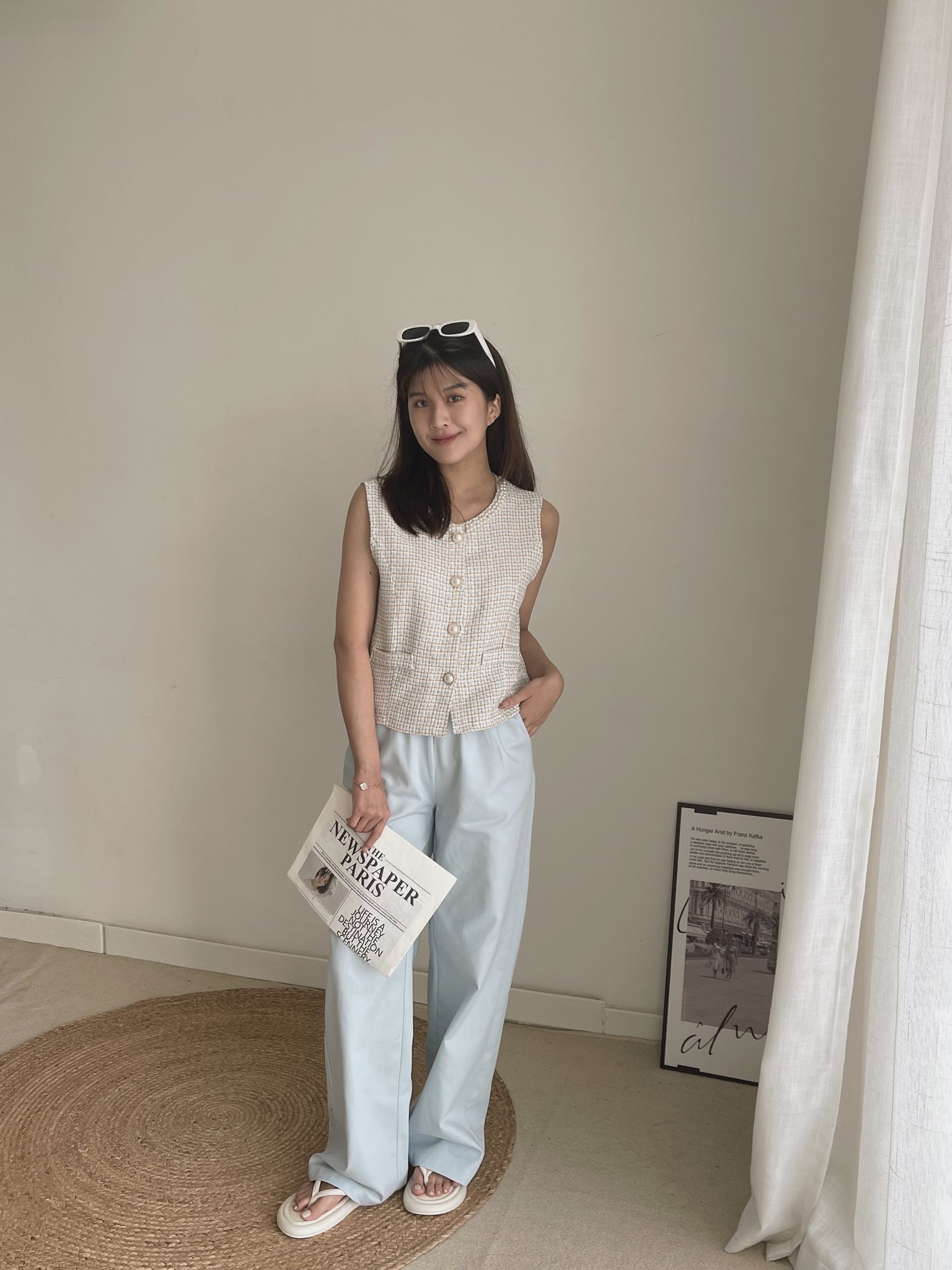 Wide Pull-On Pants / 松紧抽绳阔腿百搭裤