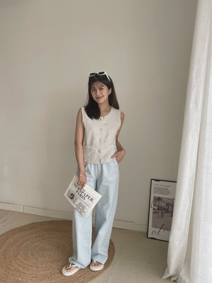 Wide Pull-On Pants / 松紧抽绳阔腿百搭裤
