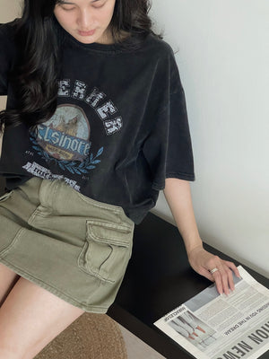 Stylish Western Loose Tee / 帅气欧美风宽松T恤