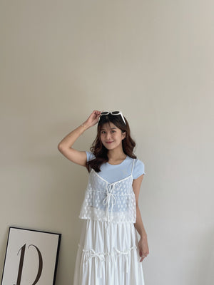 Anne Two Pieces Top  / 甜美叠穿两件套