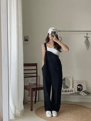 Katz Washed Cotton Overall / 洗水棉背带长裤