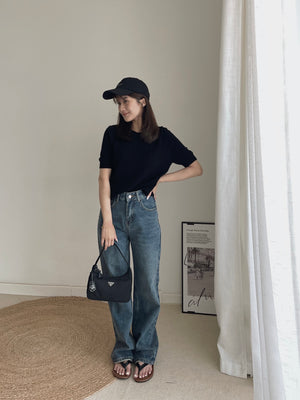 Cross Pockets Jeans / 设计感口袋牛仔长裤