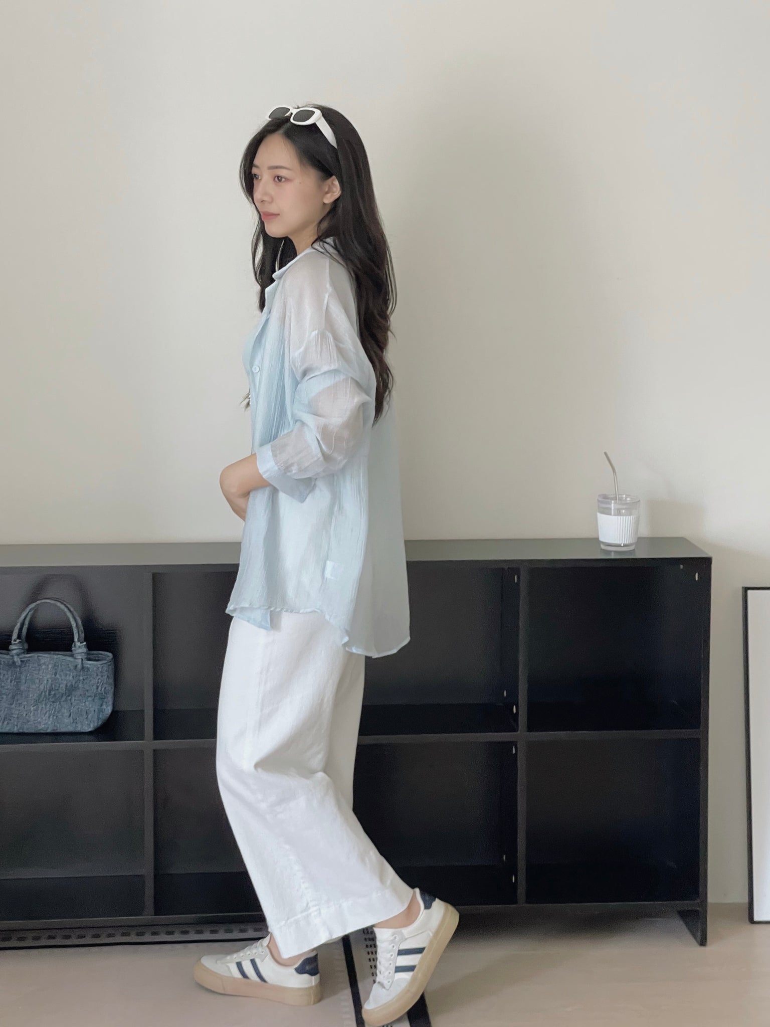 Denim Wide Cropped Pants / 牛仔宽松阔腿九分裤