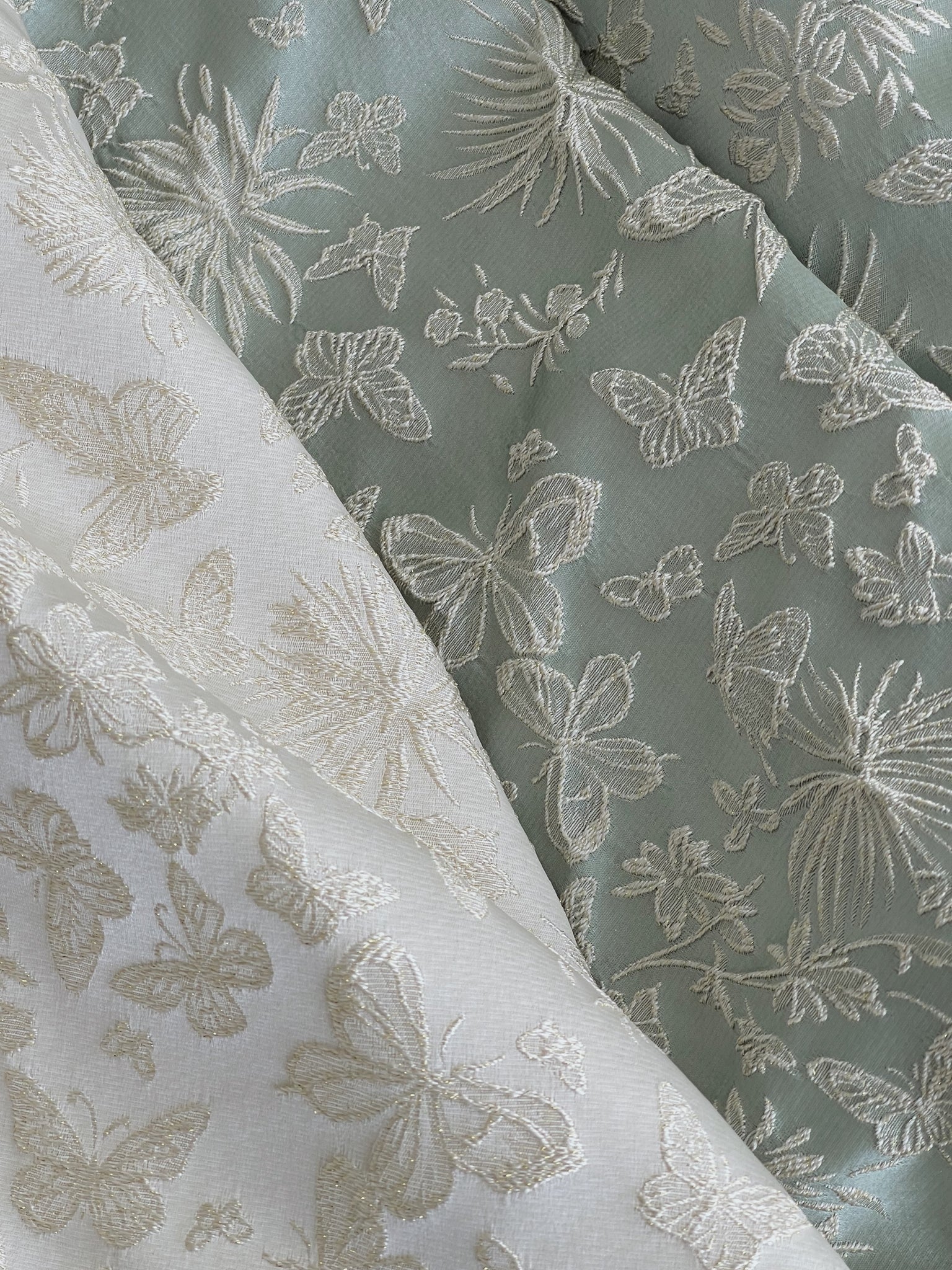 Carlin Emboss Jacquard Jumpsuit Dress / 【花影仙蝶】浮雕提花连体旗袍