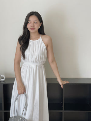 Avril Halterneck Dress / 挂脖后腰镂空长裙