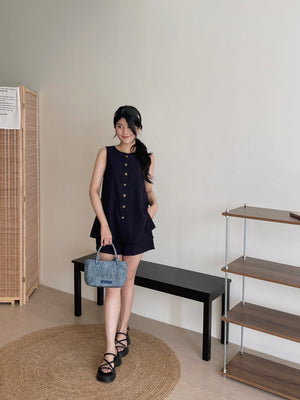 Hazel Old Money Style Set / 老钱风休闲马甲短裤套装