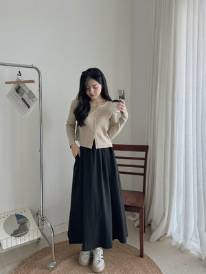 Cable Knit Cardigan / 软糯麻花长袖上衣